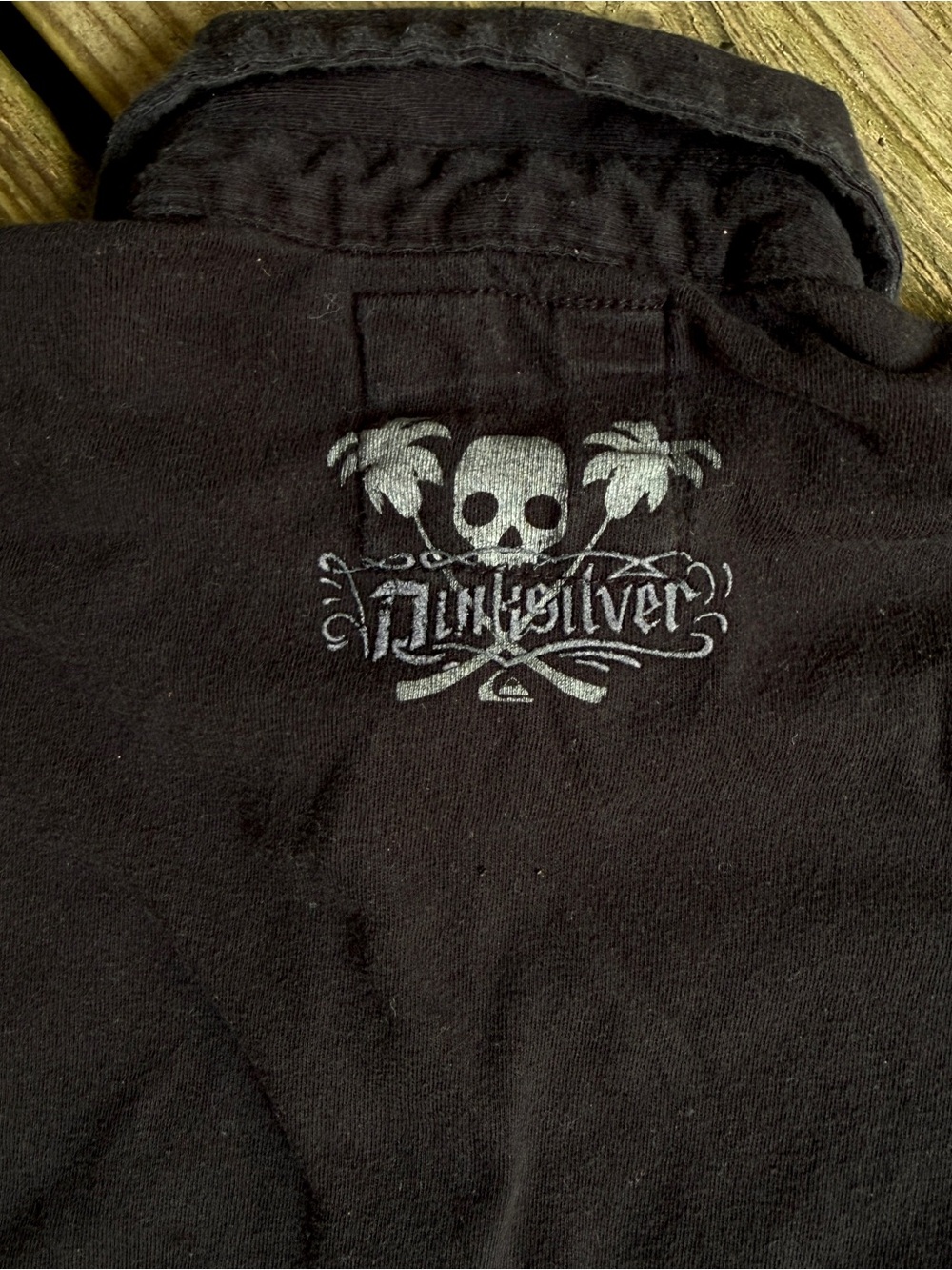 3/$15 Quiksilver Toddler Boys Y2K Black Graphic Polo 2T Skate Surf - Picture 3 of 4